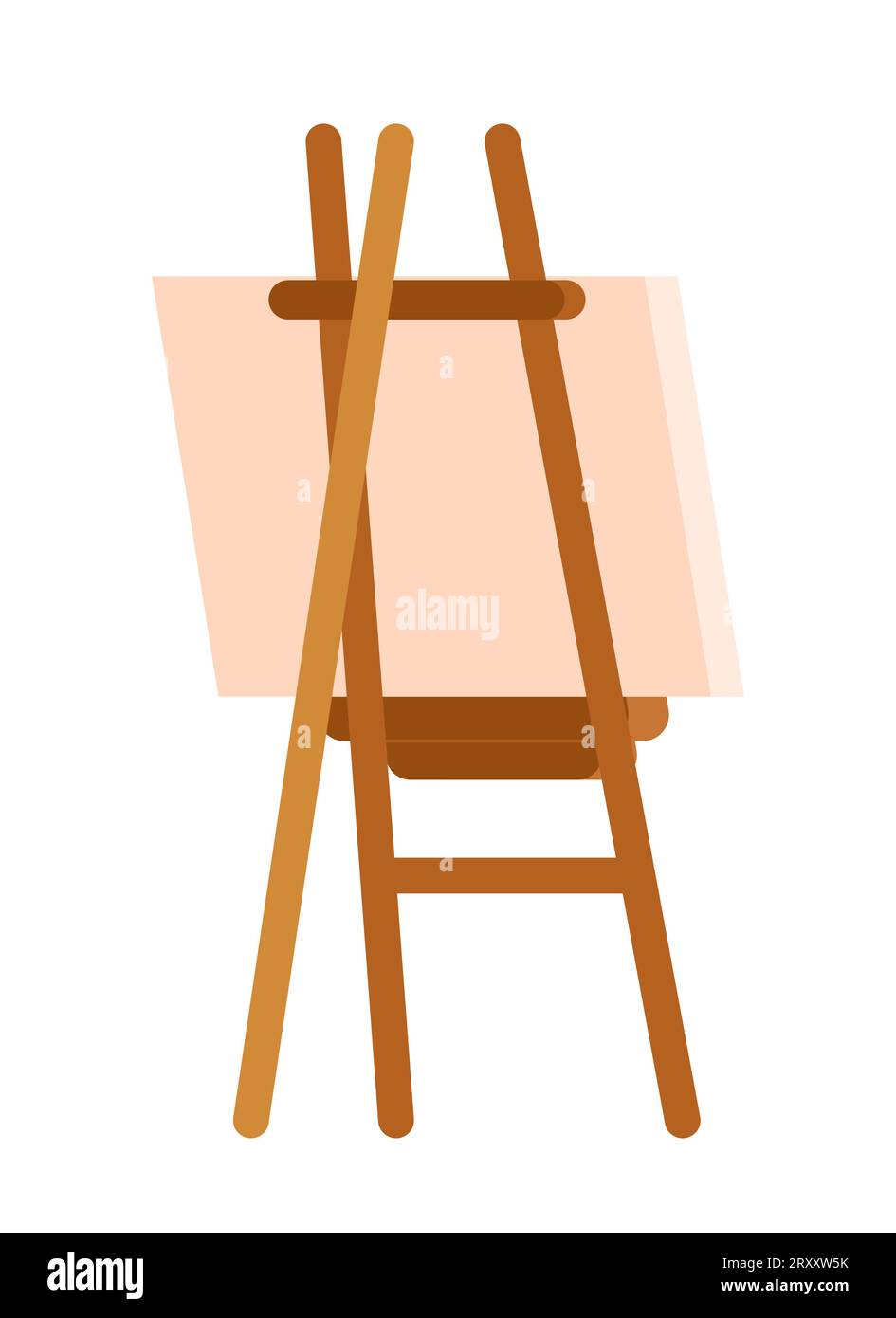 Canvas easel 2D cartoon object Stock Vector Image & Art Alamy
