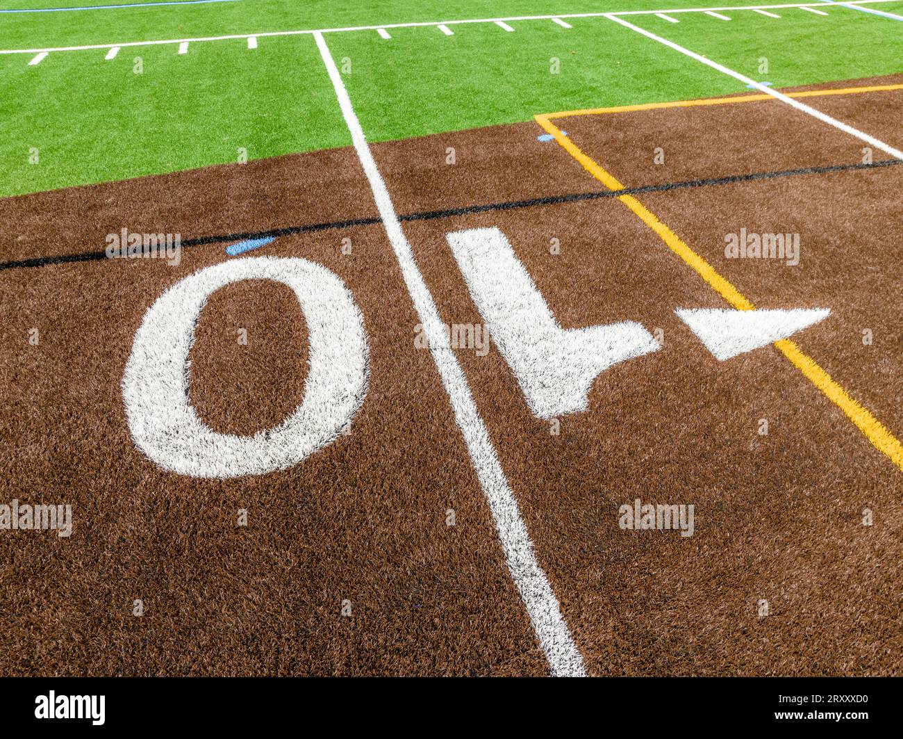 synthetic turf football field