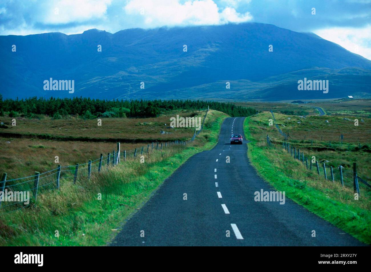 Road near Louisburgh, County Mayo, Ireland, Road near Louisburgh, County Mayo, Ireland Stock Photo