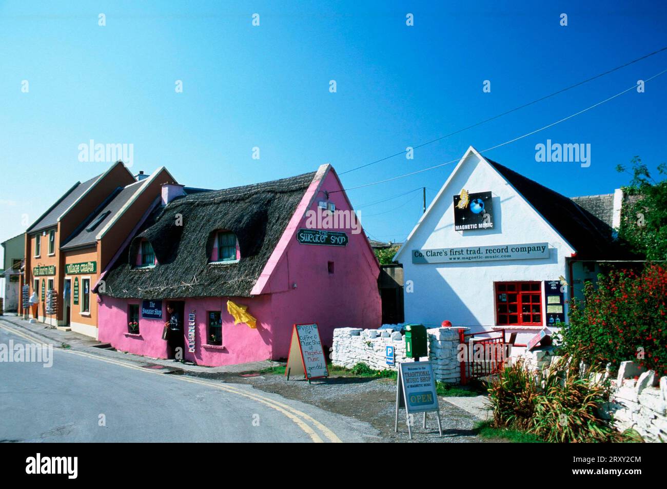 Shops, Doolin, County Clare, Ireland, Shops, Doolin, County Clare, Ireland Stock Photo