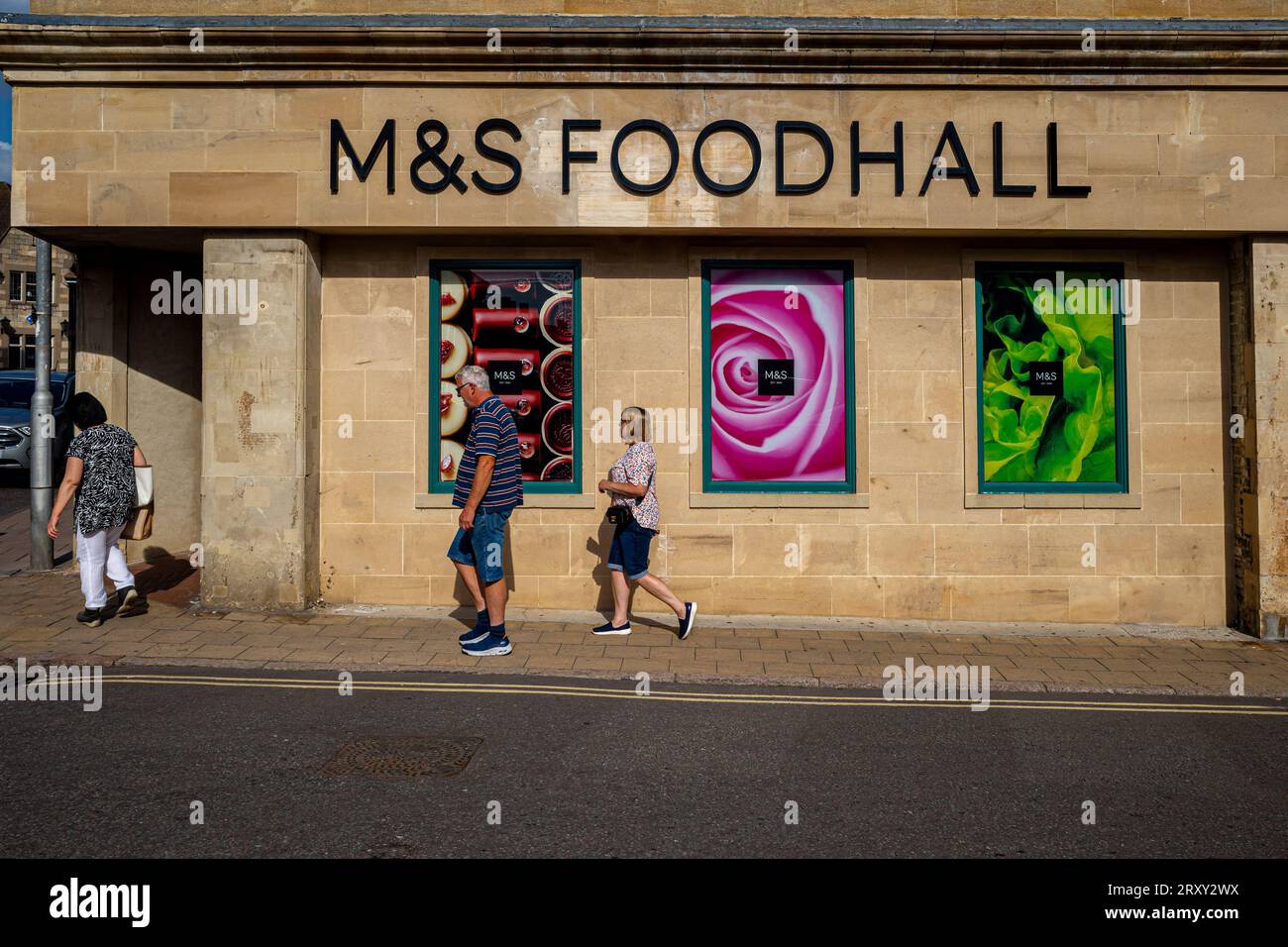 M&S Foodhall store in Stamford, Lincolnshire. Stock Photo