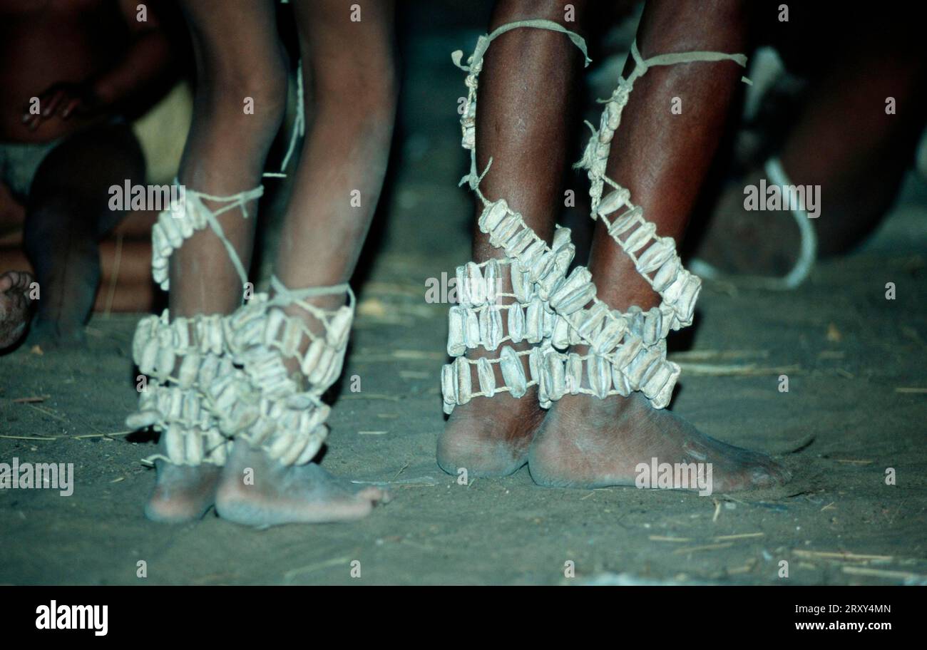 Bushmen legs with rattles, africa, San, Bushmen, Bushman, Bushman