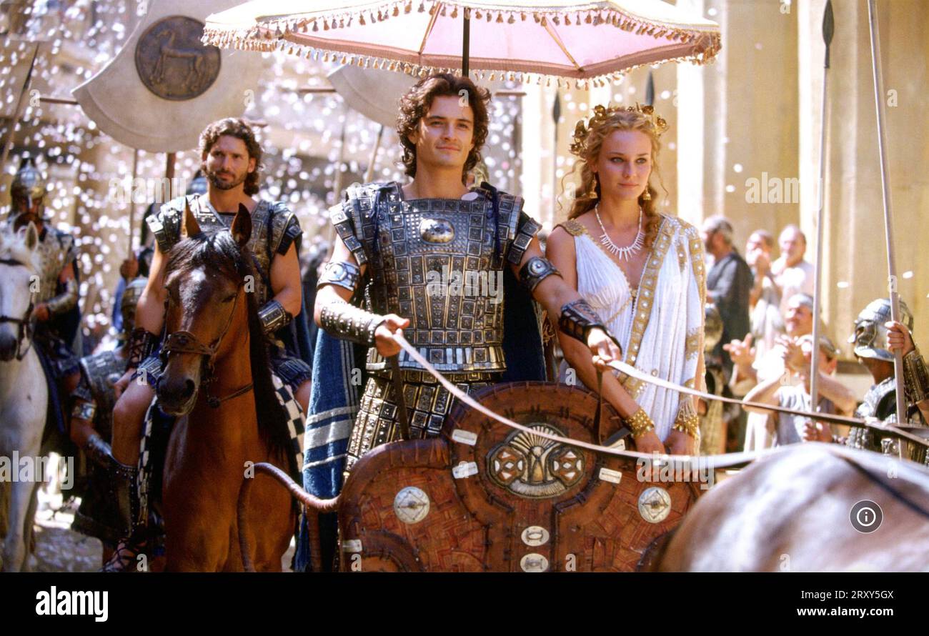 TROY 2004 Warner Bros. Pictures film with Orlando Bloom  and Diane Kruger Stock Photo