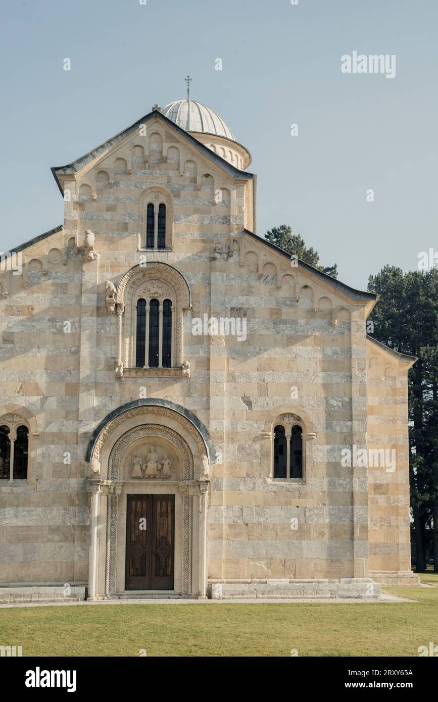Peje, Kosovo. November 2017. Dečani Orthodox Monastery Stock Photo