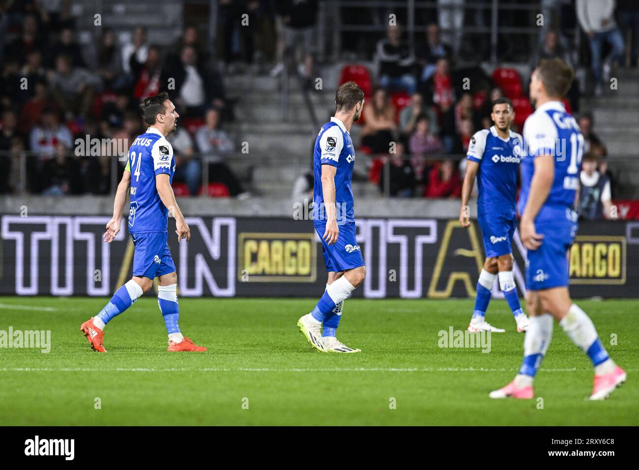 Gent's Sven Kums pictured during a soccer match between Royal Antwerp FC and KAA Gent, a postponed match of day 05 of the 2023-2024 season of the 'Jupiler Pro League' first division of the Belgian championship, in Antwerp Wednesday 27 September 2023. BELGA PHOTO TOM GOYVAERTS Stock Photo