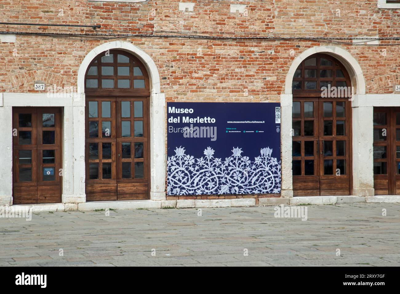 Burano, Venice, Italy, September 2023, a view of the Museo Del Merletto Stock Photo