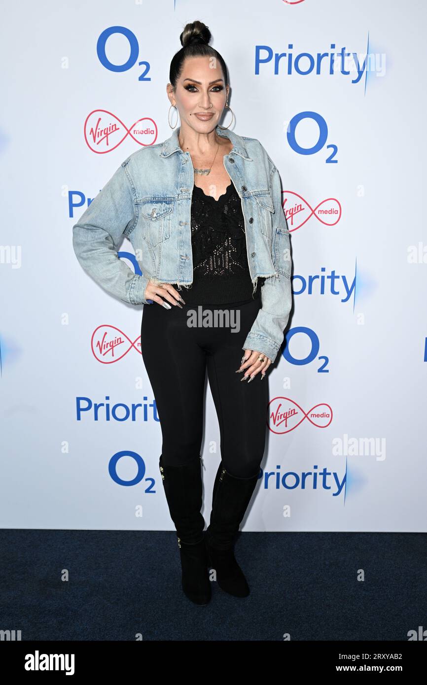 EDITORIAL USE ONLY Michelle Visage attends an exclusive Kylie Minogue ...