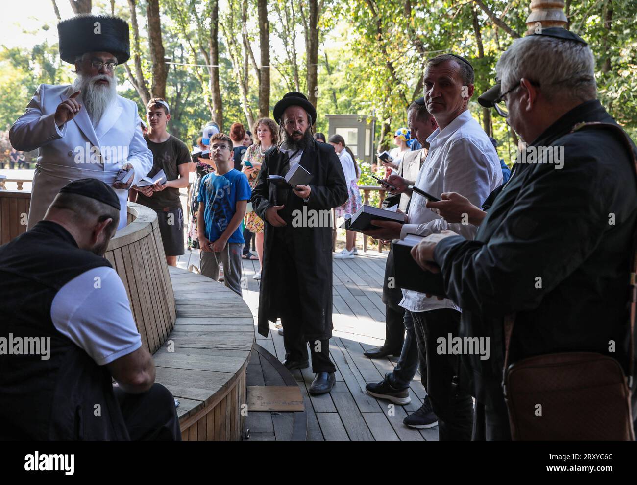 Non Exclusive: KYIV, UKRAINE - SEPTEMBER 24, 2023 - Chief Rabbi of Kyiv and Ukraine, President of the Union of Jewish Religious Organizations of Ukrai Stock Photo
