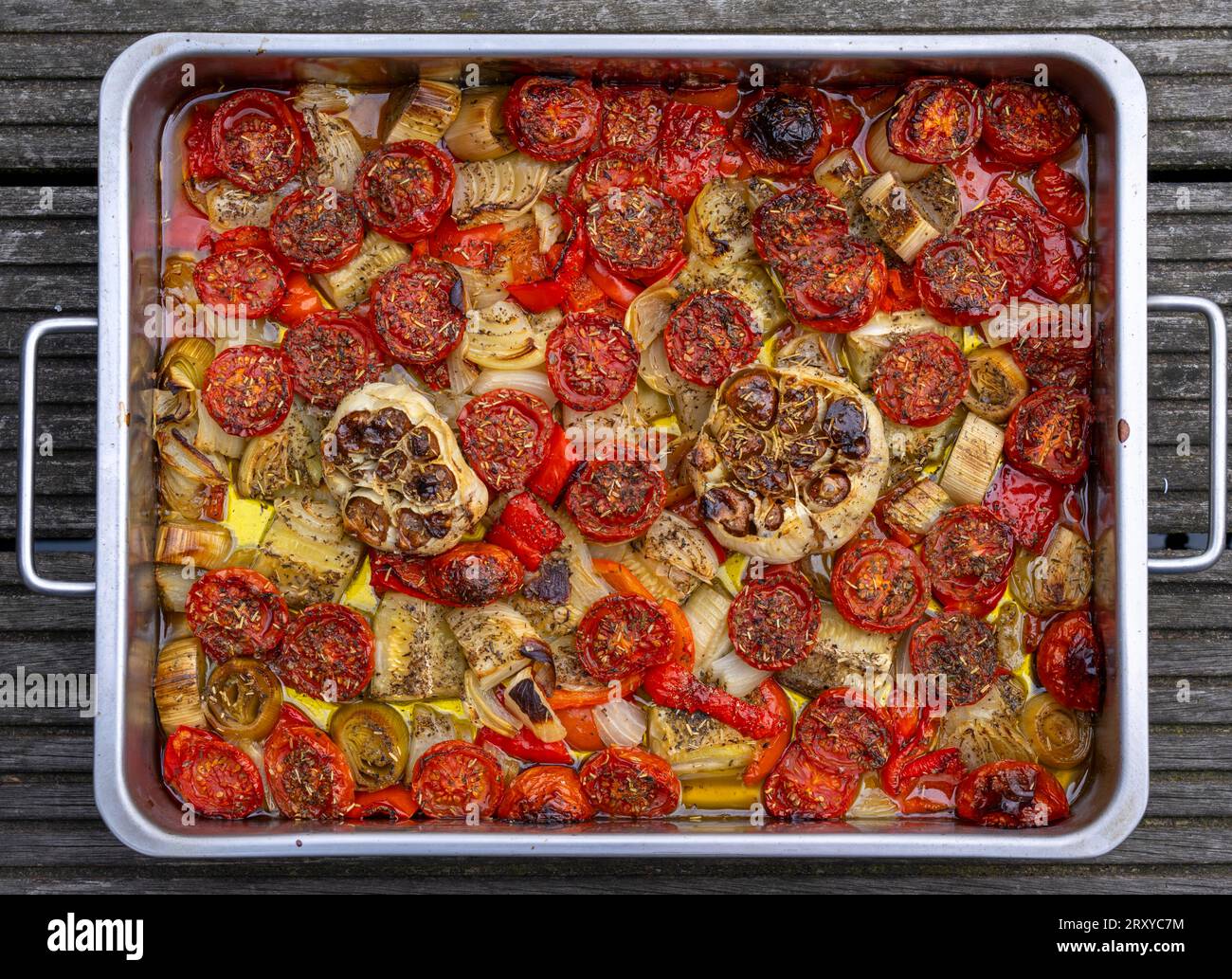 Oven vegetables, different types of vegetables are cooked in the oven