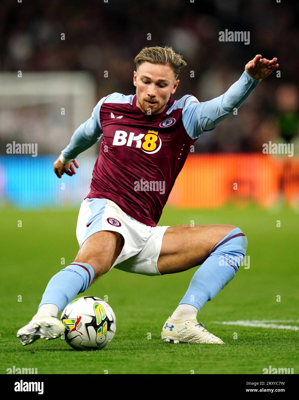 Aston Villa's Matty Cash in action during the Carabao Cup third round