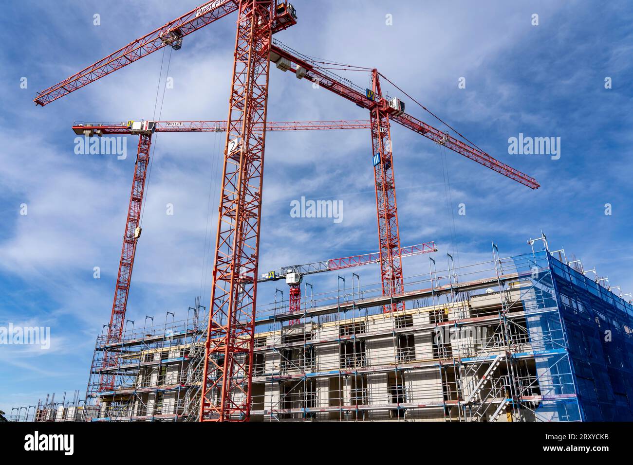 Large construction site, offices and flats in the so-called literature ...