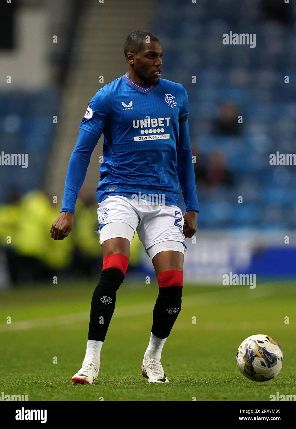 Rangers' Dujon Sterling during the Viaplay Cup quarter-final match at ...