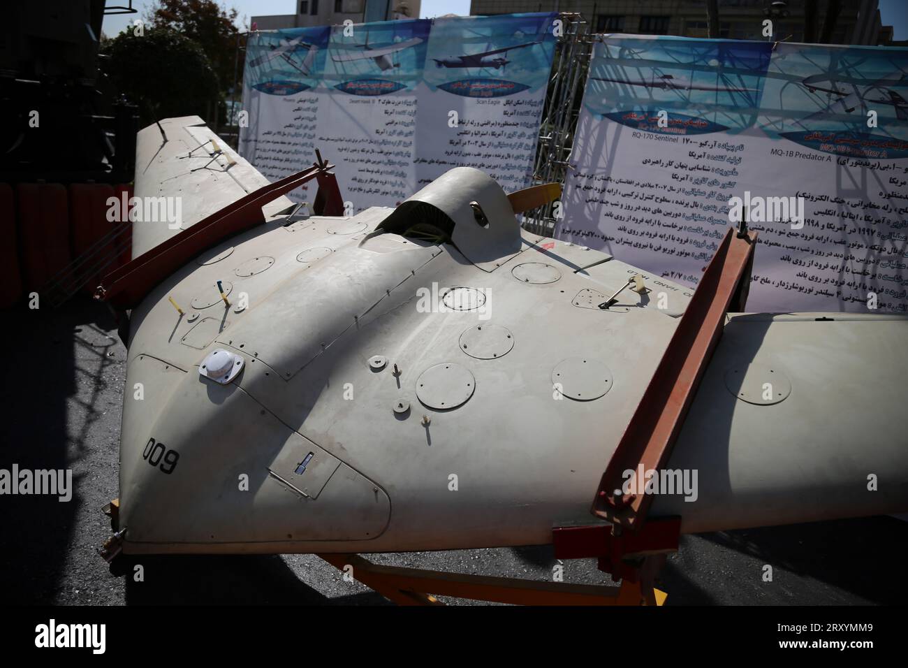 September 26 2023 Tehran Iran A Locally Made Drone Is Pictured