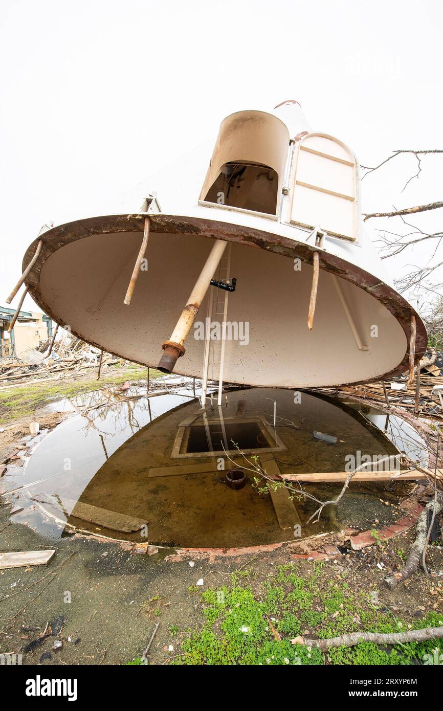 Rolling Fork, United States of America. 12 April, 2023. The remains of