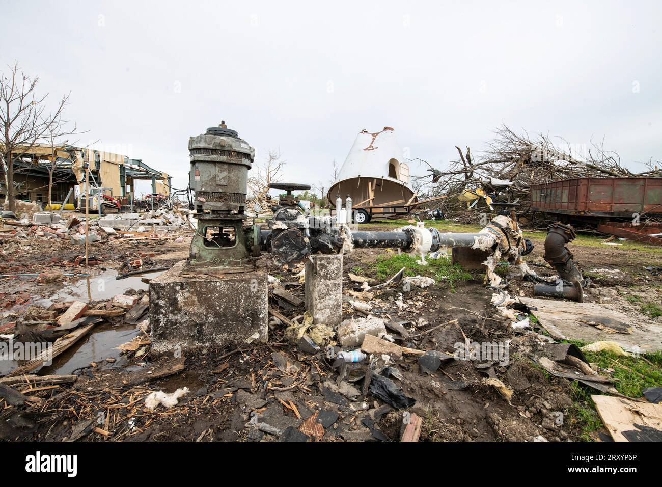 Tornado aftermath town hires stock photography and images Alamy