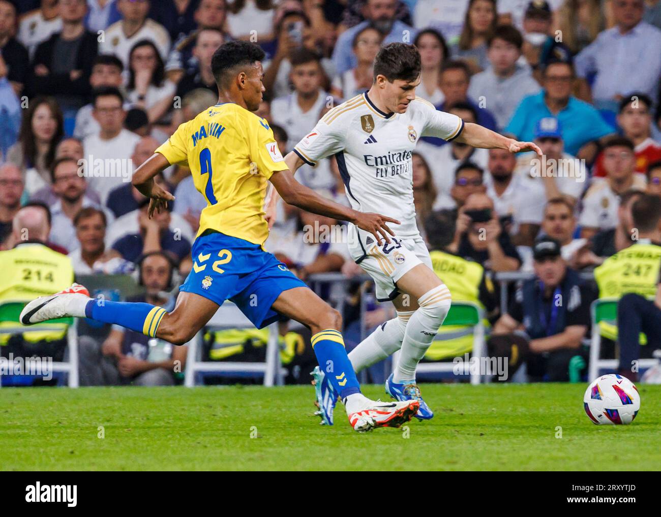 September 27, 2023, Madrid, Spain: during the LaLiga EA Sports match between Real Madrid and Las Palmas at Santiago Bernabeu Stadium in Madrid, Spain. (Credit Image: © Maria De Gracia/DAX via ZUMA Press Wire) EDITORIAL USAGE ONLY! Not for Commercial USAGE! Stock Photo