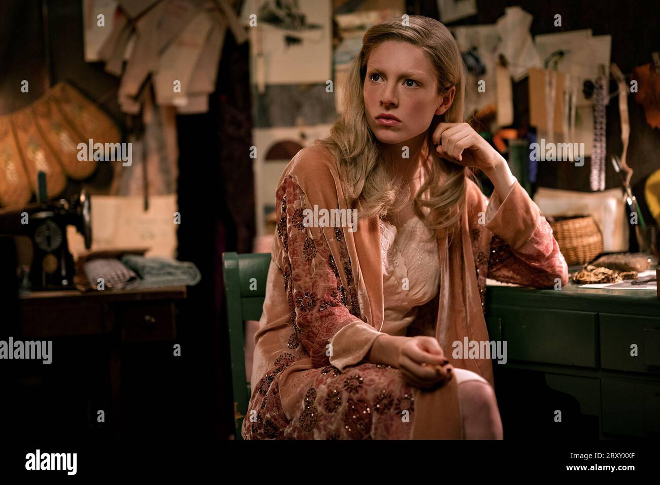 RELEASE DATE: November 17, 2023. TITLE: The Hunger Games: The Ballad of Songbirds and Snakes. STUDIO: Lionsgate. DIRECTOR: Francis Lawrence. PLOT: Coriolanus Snow mentors and develops feelings for the female District 12 tribute during the 10th Hunger Games. STARRING: HUNTER SCHAFER as Tigris Snow. (Credit Image: © Lionsgate/Entertainment Pictures/ZUMAPRESS.com) EDITORIAL USAGE ONLY! Not for Commercial USAGE! Stock Photo