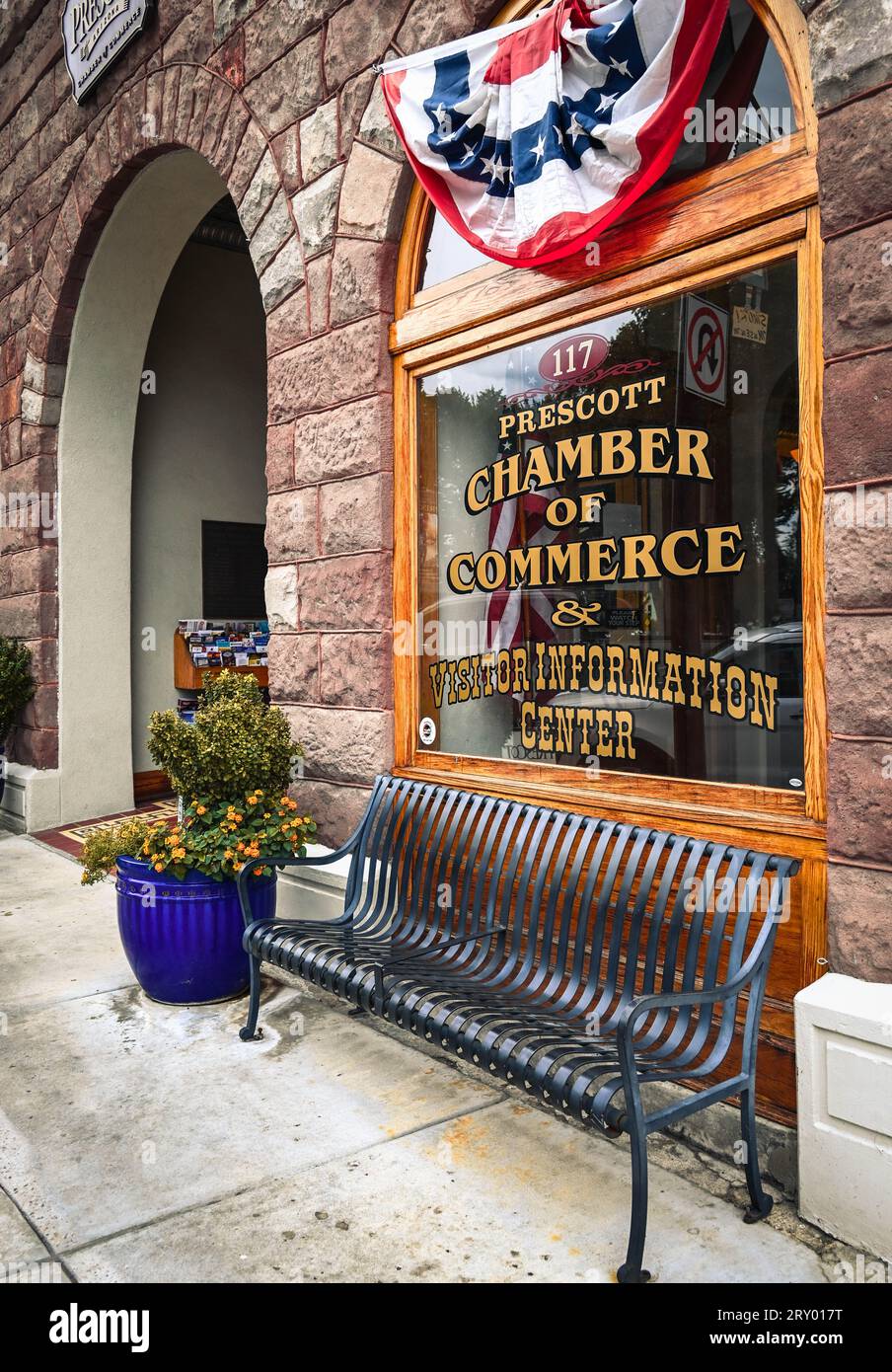 Entrance to the Prescott Arizona Chamber of Commerce and Visitor