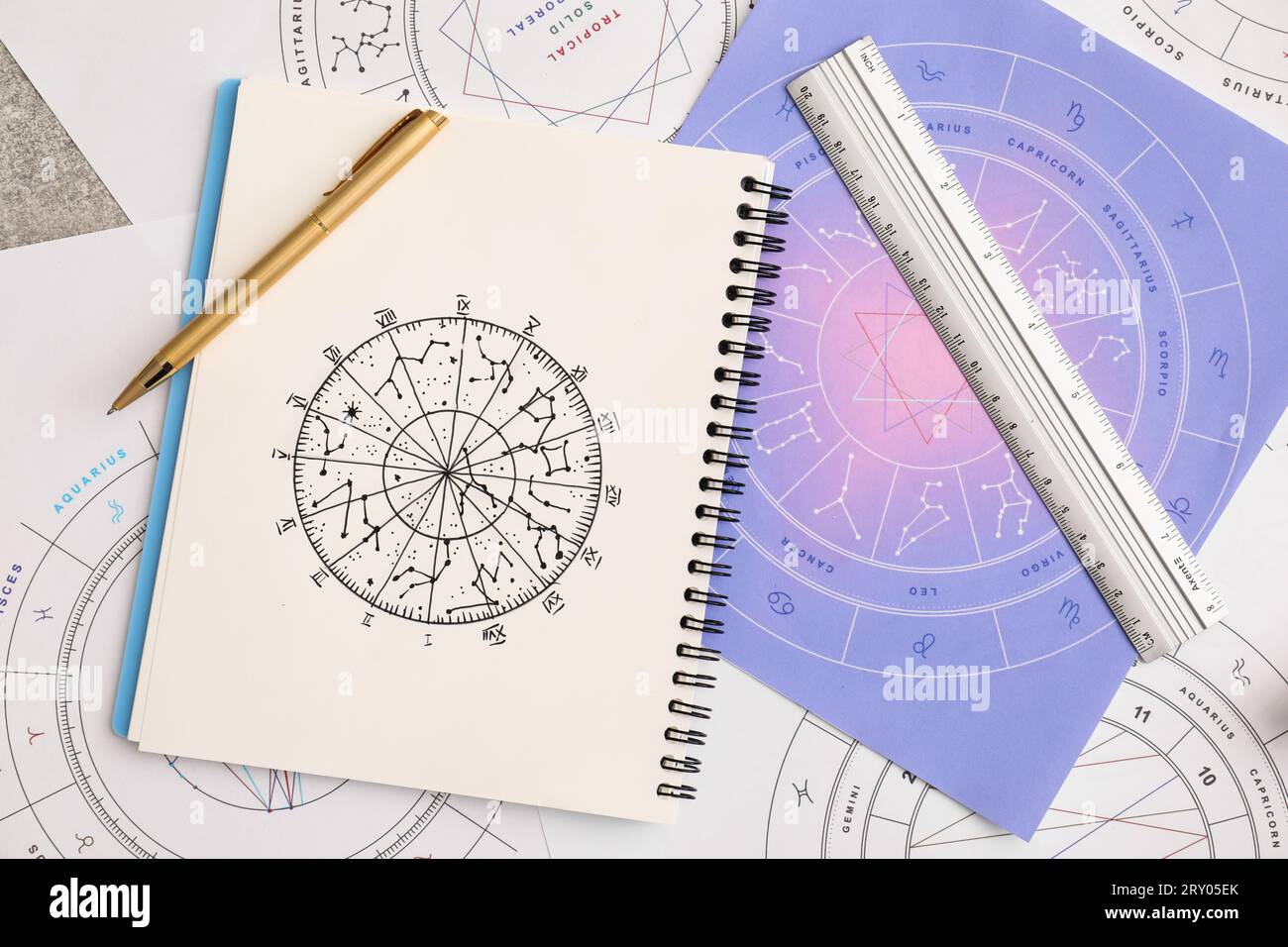 Feng Shui - Northern Hemisphere Compass Reference Card