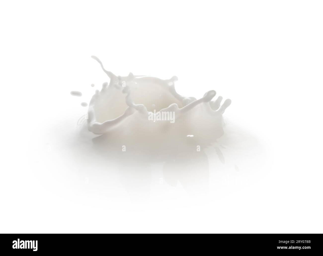Spring Flush Milk Splash of fresh milk isolated on white Stock Photo - Alamy