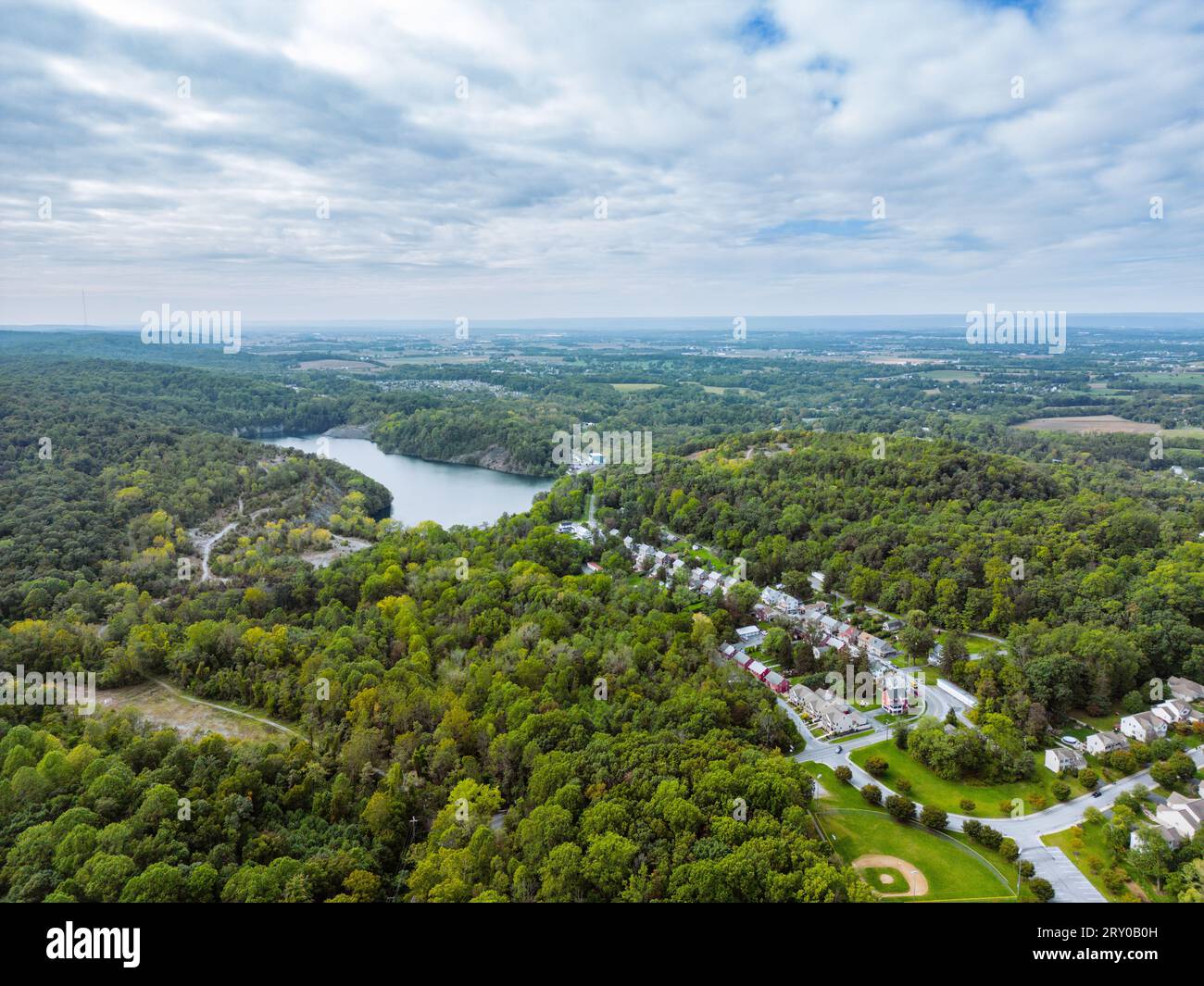 Drone view small grass water hi-res stock photography and images - Alamy