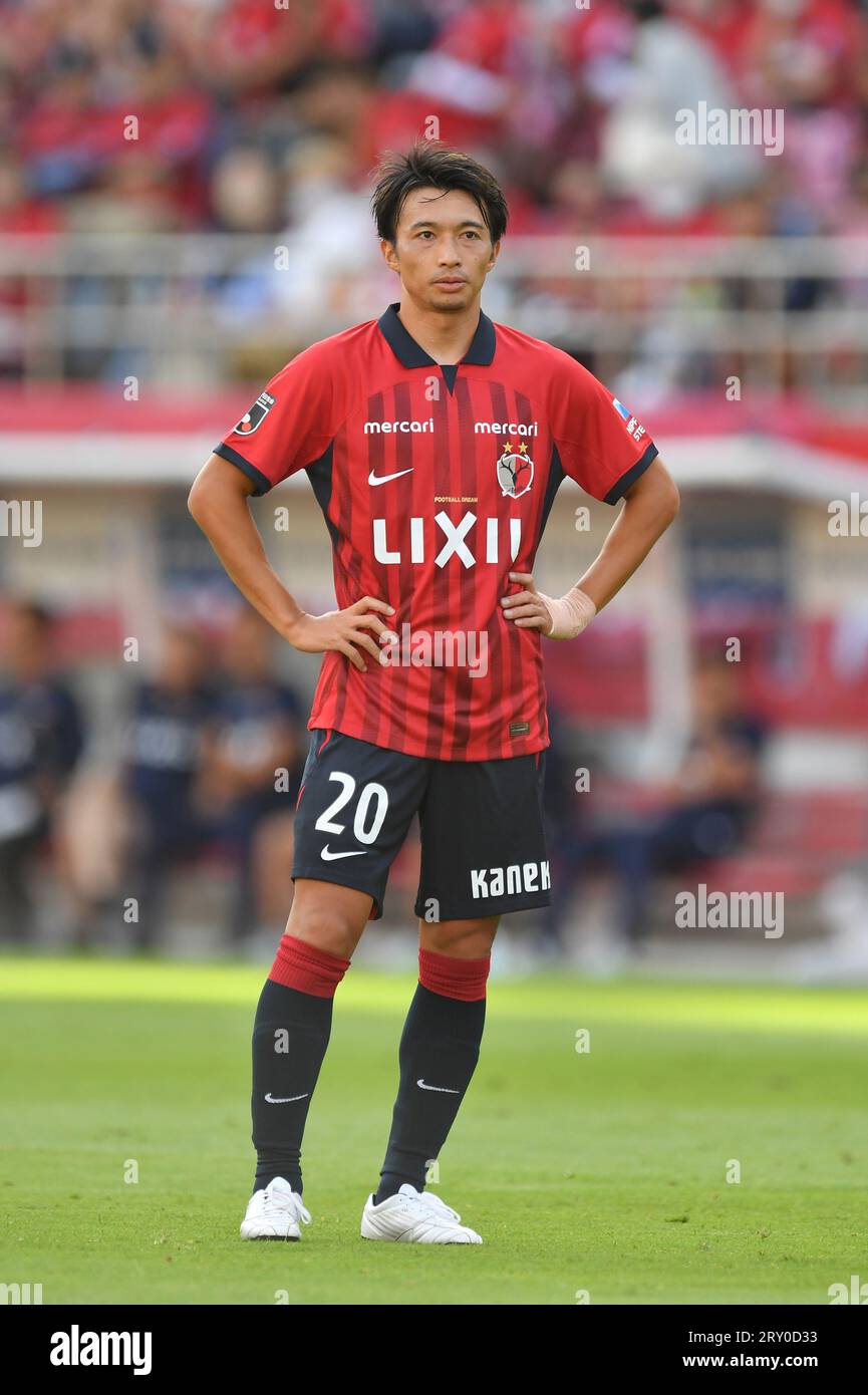 Kashima Antlers' Gaku Shibasaki during the 2023 J1 League match between Kashima  Antlers 1-2 Yokohama FMarinos at Kashima Soccer Stadium in Ibaraki, Japan,  September 24, 2023. (Photo by AFLO Stock Photo - Alamy