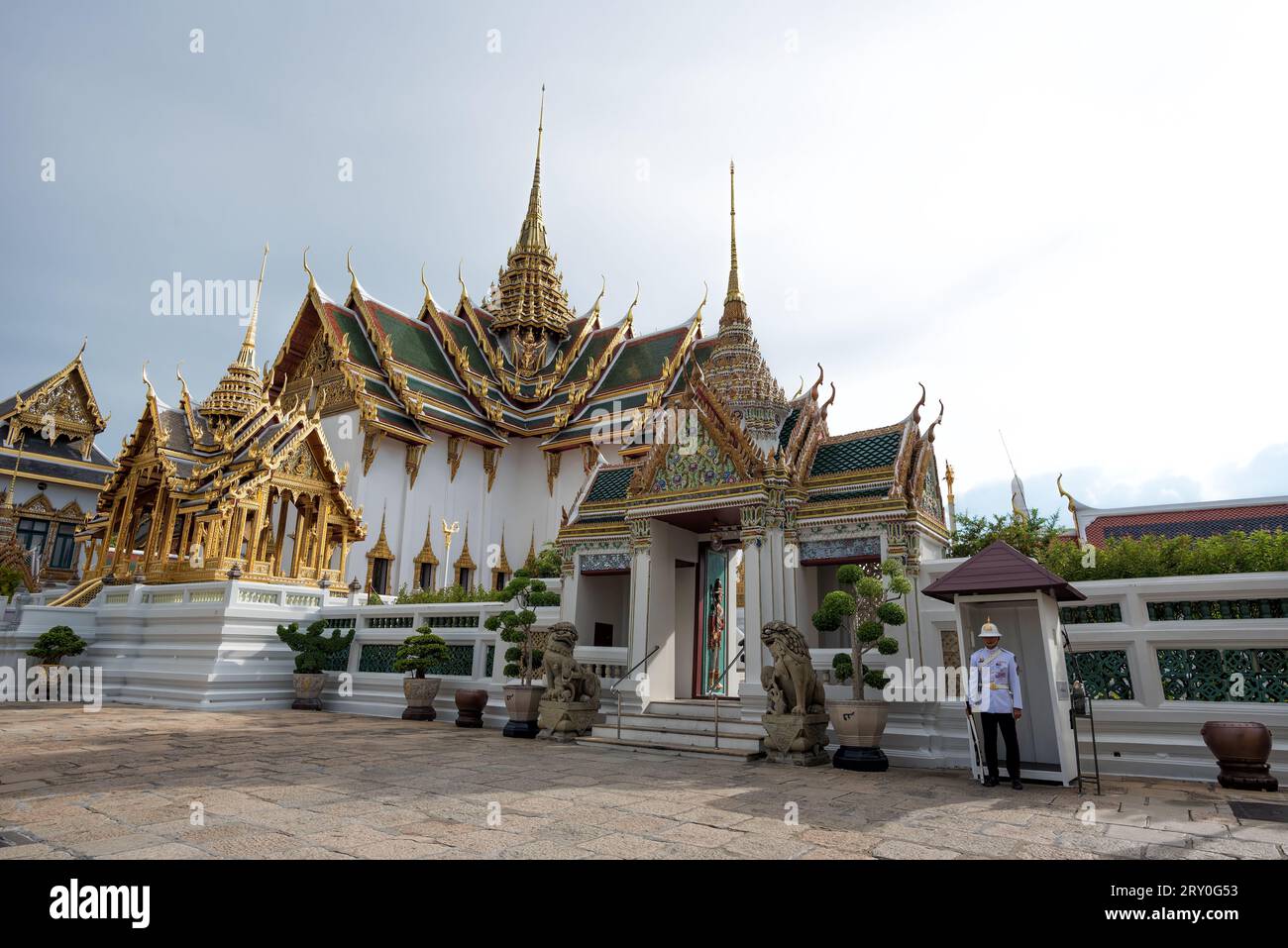 Bangkok, Thailand - Jun 1, 2019: Phra Thinang Aphorn Phimok Prasat of The Grand Palace, Bangkok, Thailand. - The pavilion was built by King Rama IV as Stock Photo