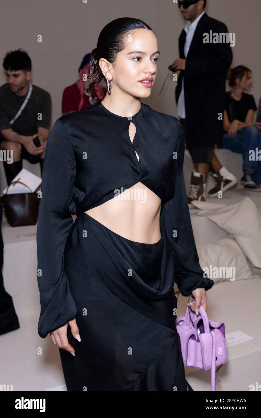 Rosalia attends ACNE STUDIOS Spring/Summer 2024 Runway during Paris ...
