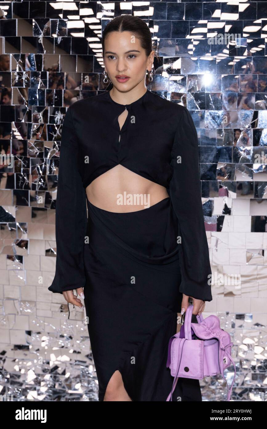Rosalia attends ACNE STUDIOS Spring/Summer 2024 Runway during Paris ...