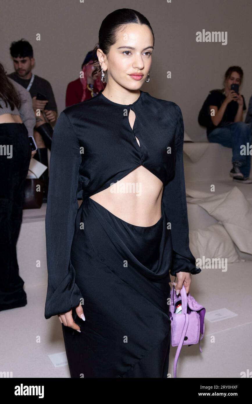 Rosalia attends ACNE STUDIOS Spring/Summer 2024 Runway during Paris ...