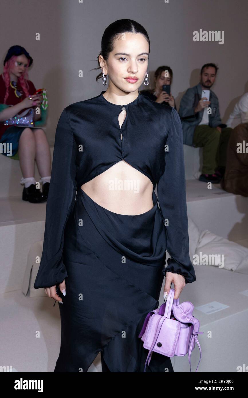Rosalia attends ACNE STUDIOS Spring/Summer 2024 Runway during Paris ...