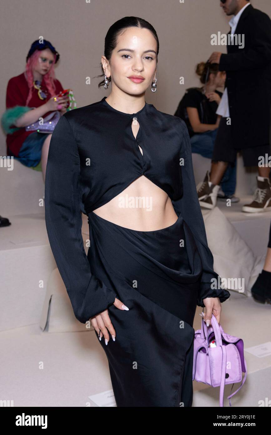Rosalia attends ACNE STUDIOS Spring/Summer 2024 Runway during Paris ...