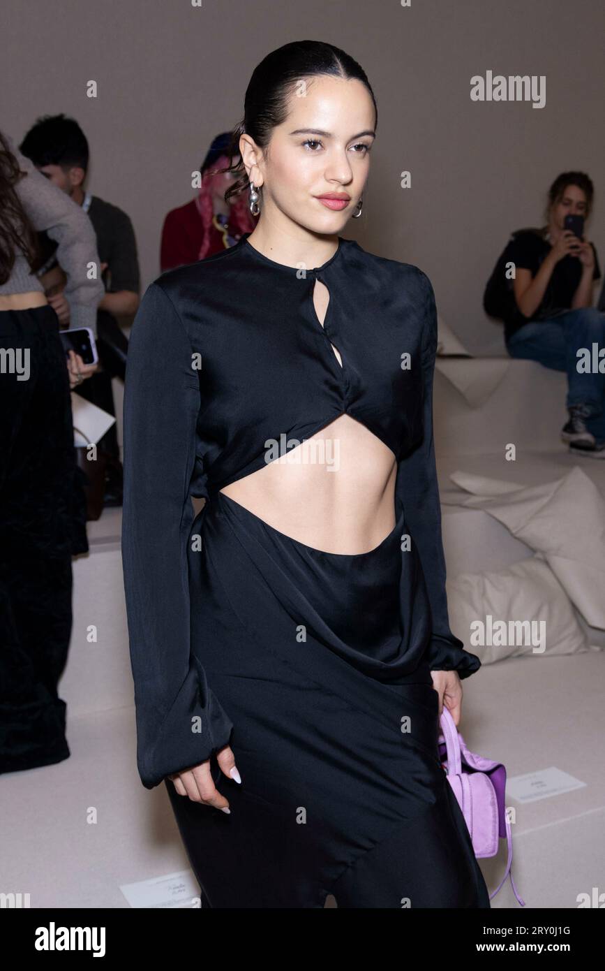 Rosalia attends ACNE STUDIOS Spring/Summer 2024 Runway during Paris ...
