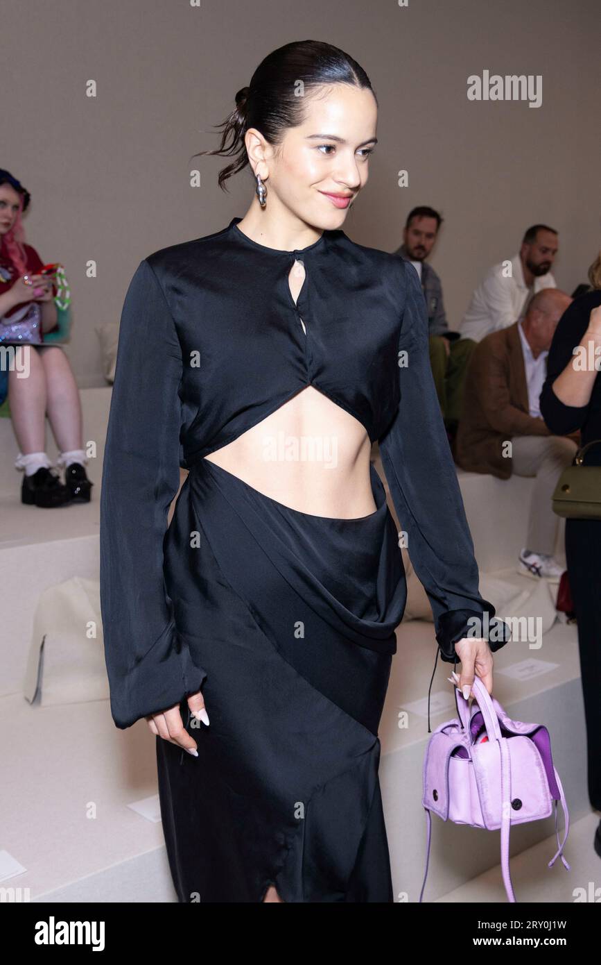 Rosalia attends ACNE STUDIOS Spring/Summer 2024 Runway during Paris ...