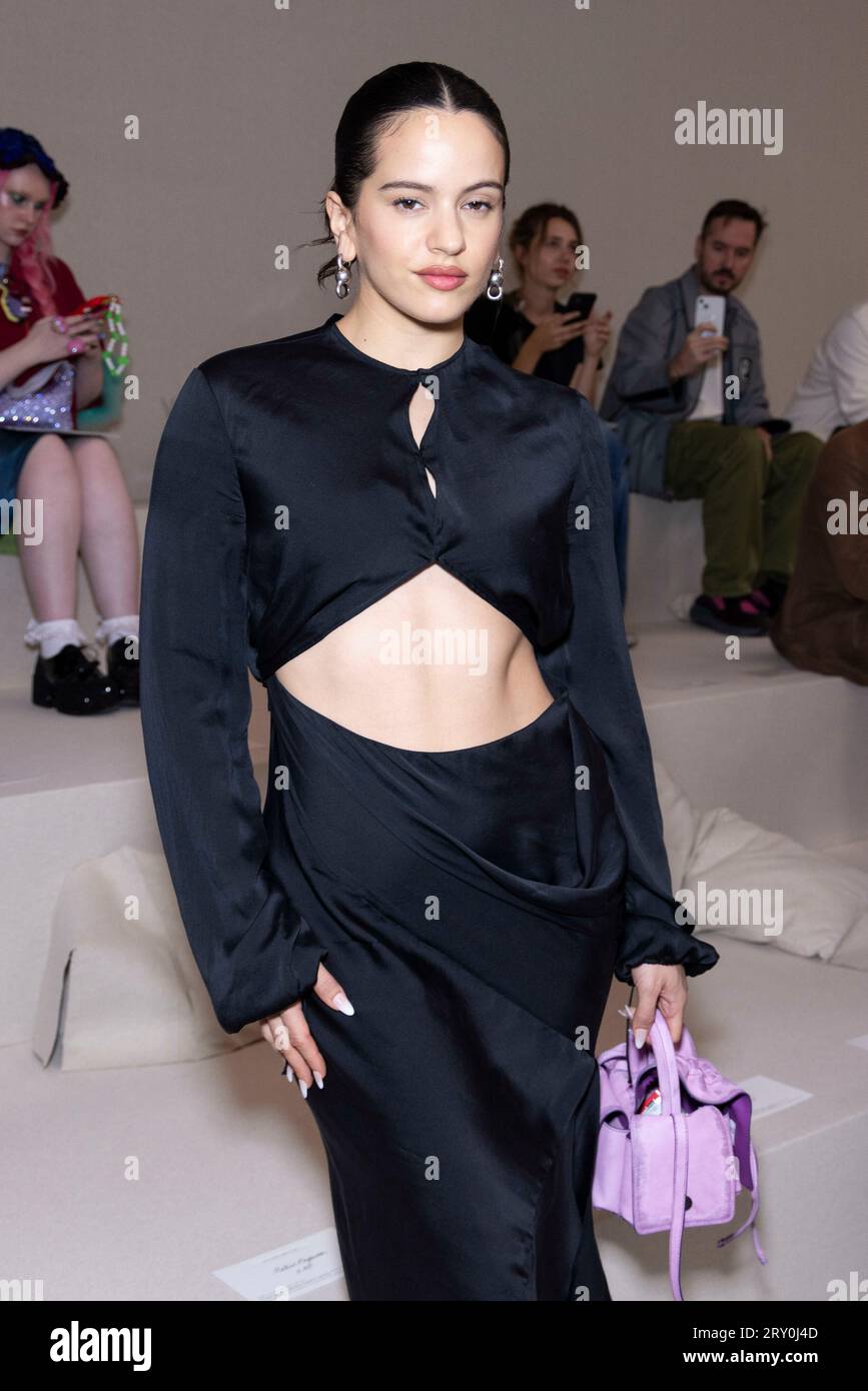 Rosalia attends ACNE STUDIOS Spring/Summer 2024 Runway during Paris ...