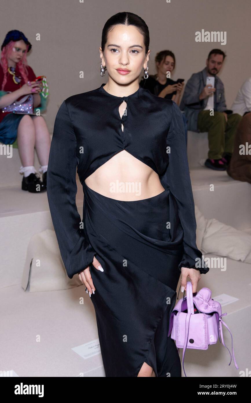 Rosalia attends ACNE STUDIOS Spring/Summer 2024 Runway during Paris ...