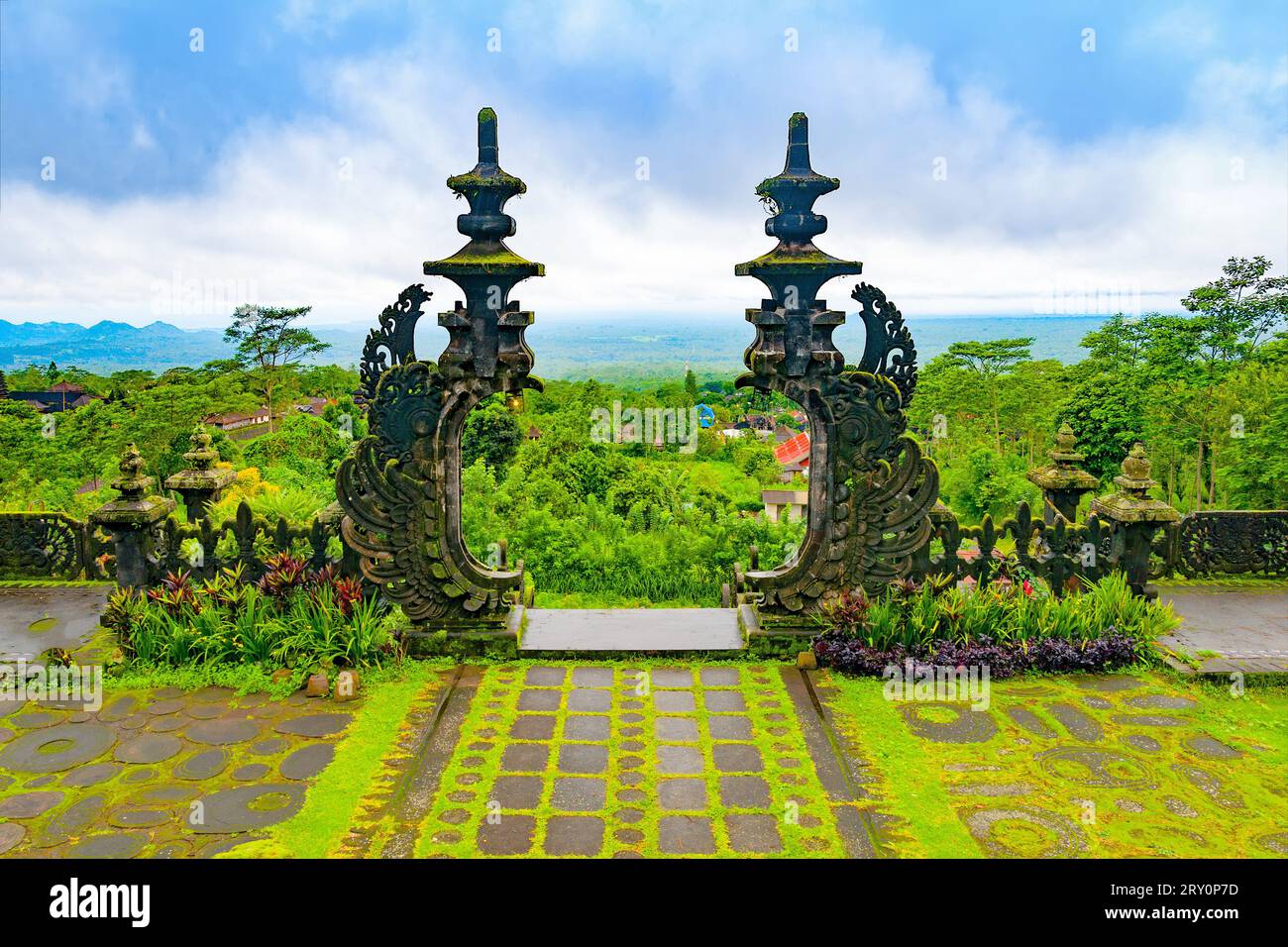 Gates Pura Besakih. Bali. Indonesia Stock Photo