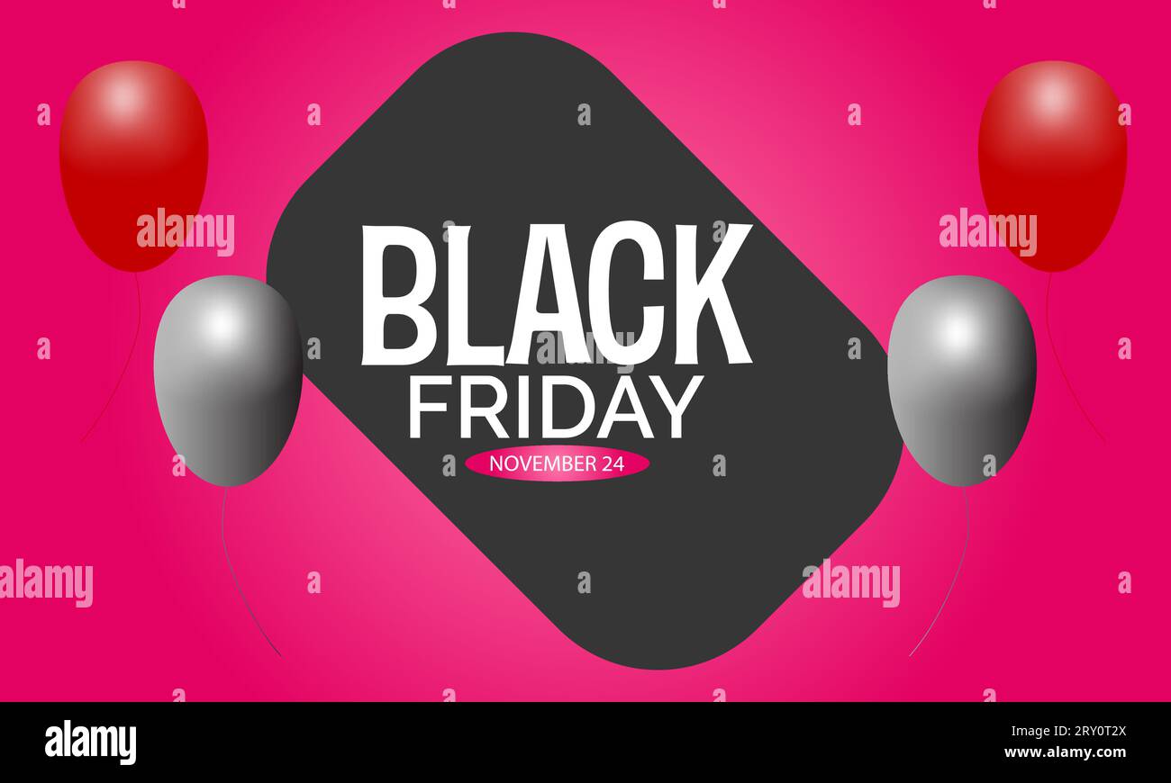 Black Friday Sale, Discount Shopping Concept celebrated on November 24