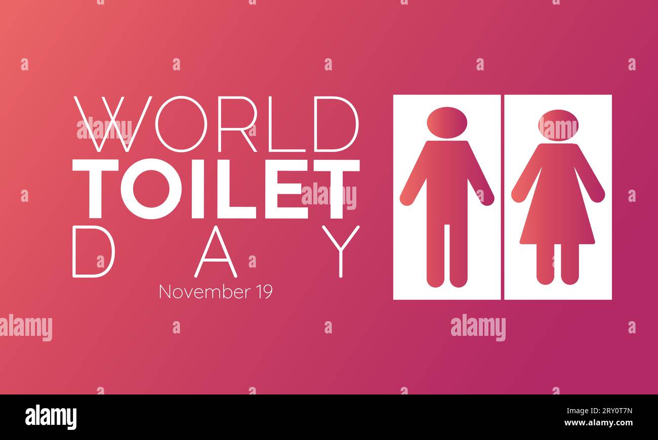 World Toilet Day Vector Banner Illustrating Hygiene, Sanitation and