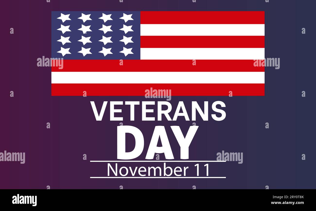 Veterans Day Tribute with American Flag and Saluting Soldier observed ...