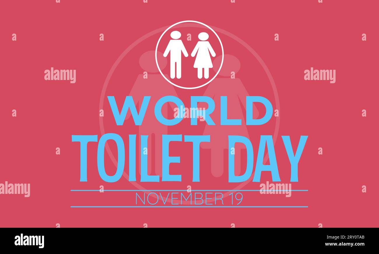 World Toilet Day Vector Banner Illustrating Hygiene, Sanitation and