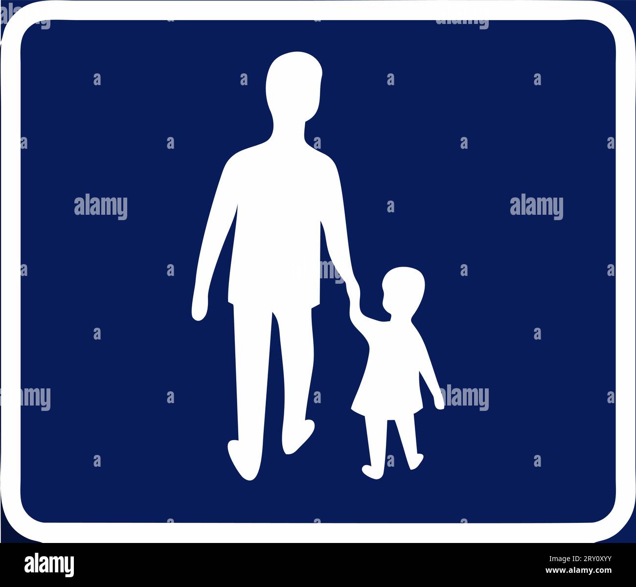 route for pedestrians, Signs giving information, Special