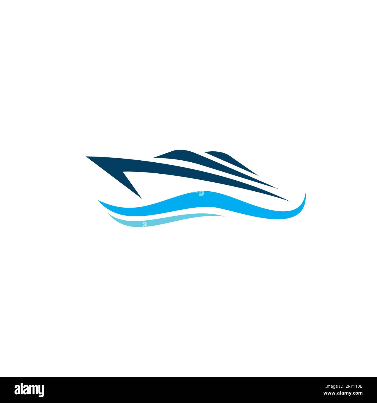 Ship Logo Vector. Ocean Ship Logo Design Stock Vector