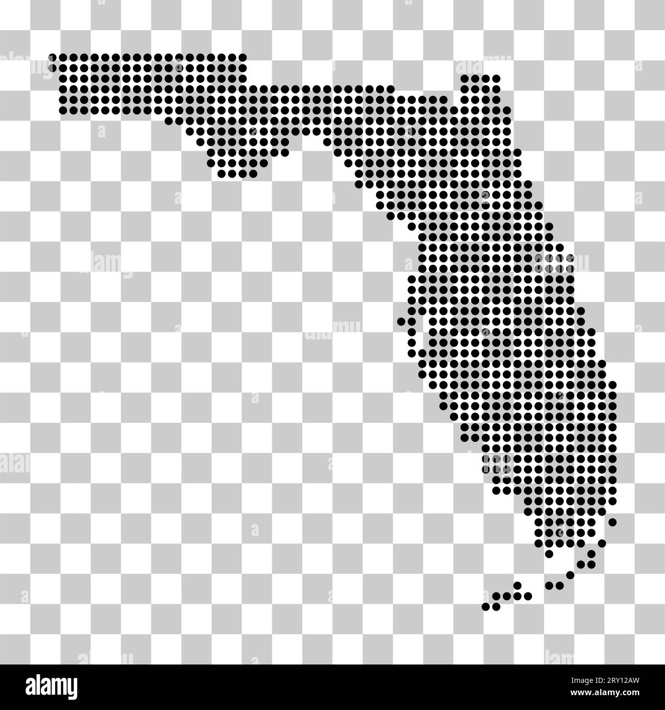 Florida map shape, united states of america. Flat concept icon symbol
