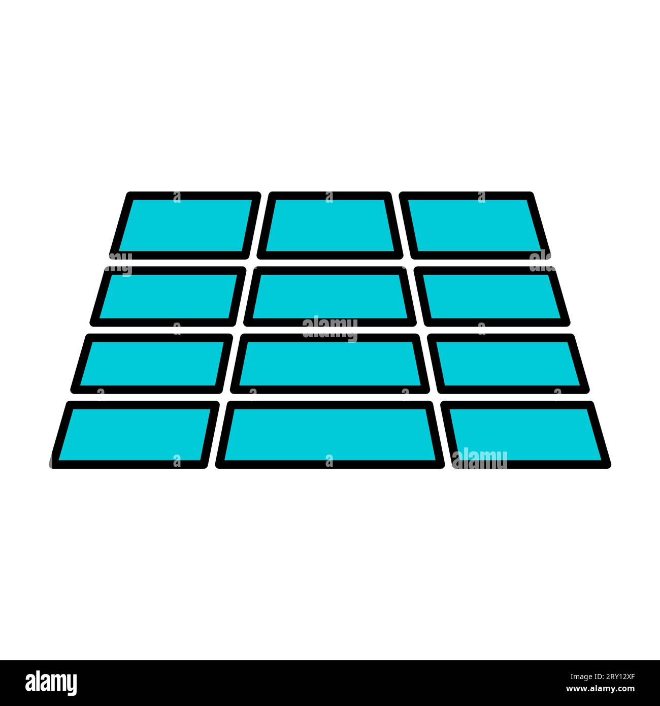 Solar panel icon, green power technology, ecology alternative energy ...