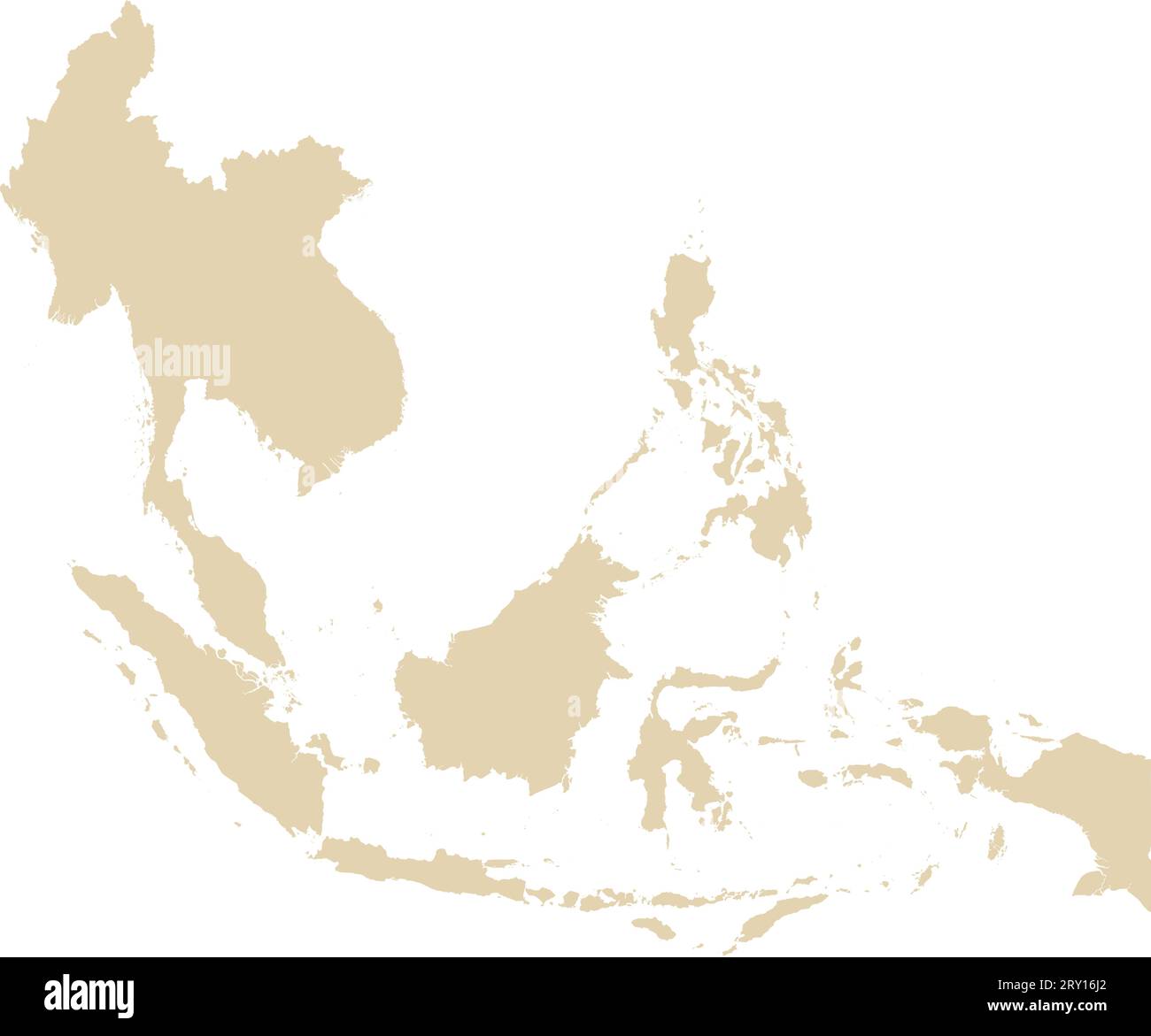 Southeast asia map vector hi-res stock photography and images - Alamy