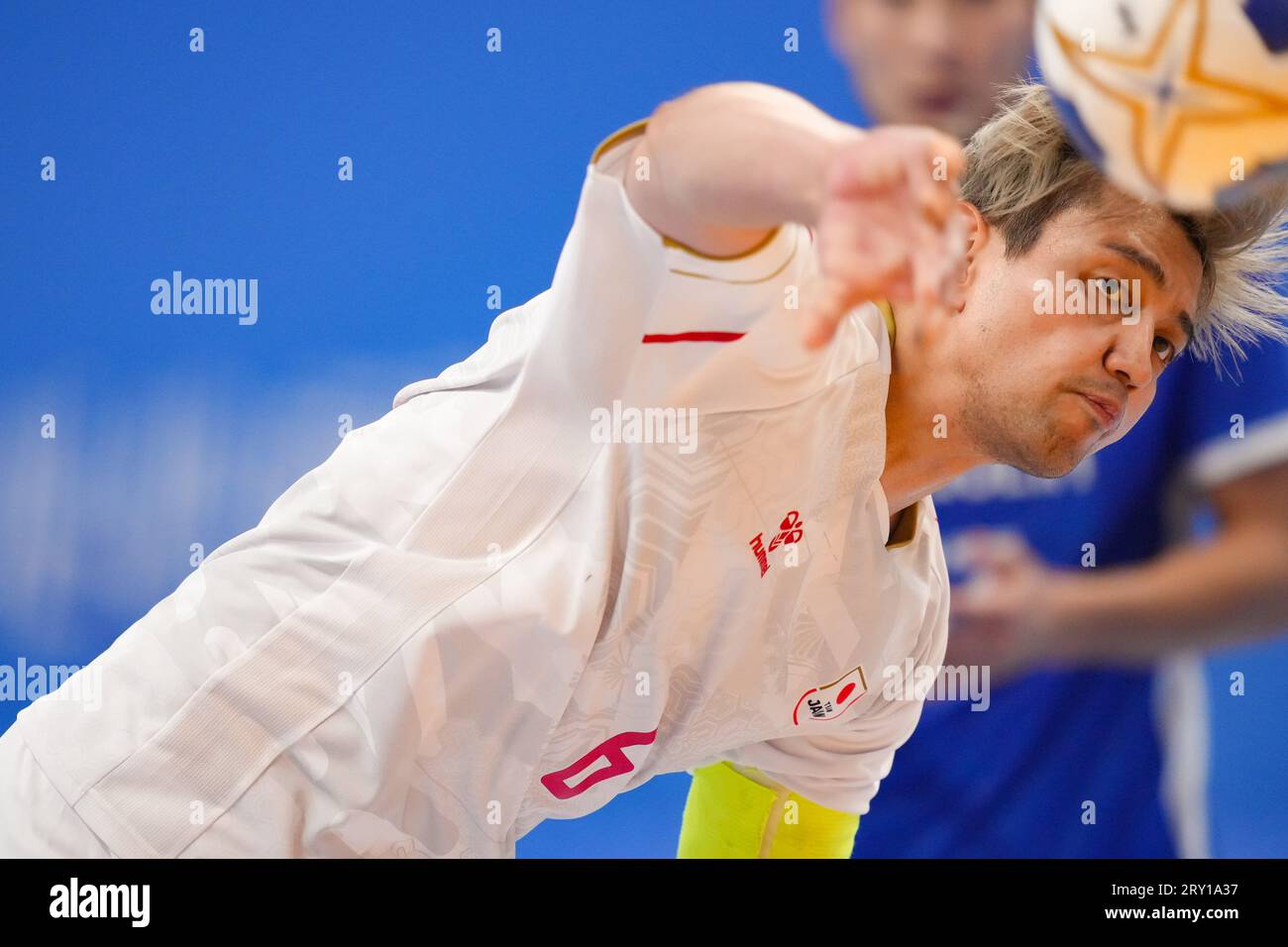 Yuto Agarie (JPN),  SEPTEMBER 27, 2023 - Handball :  Men's Group B match  between Japan - Mongokia  at Zhejiang Normal University Xiaoshan Gymnasium  during the 2022 China Hangzhou Asian Games  in Hangzhou, China.  (Photo by AFLO SPORT) Credit: Aflo Co. Ltd./Alamy Live News Stock Photo
