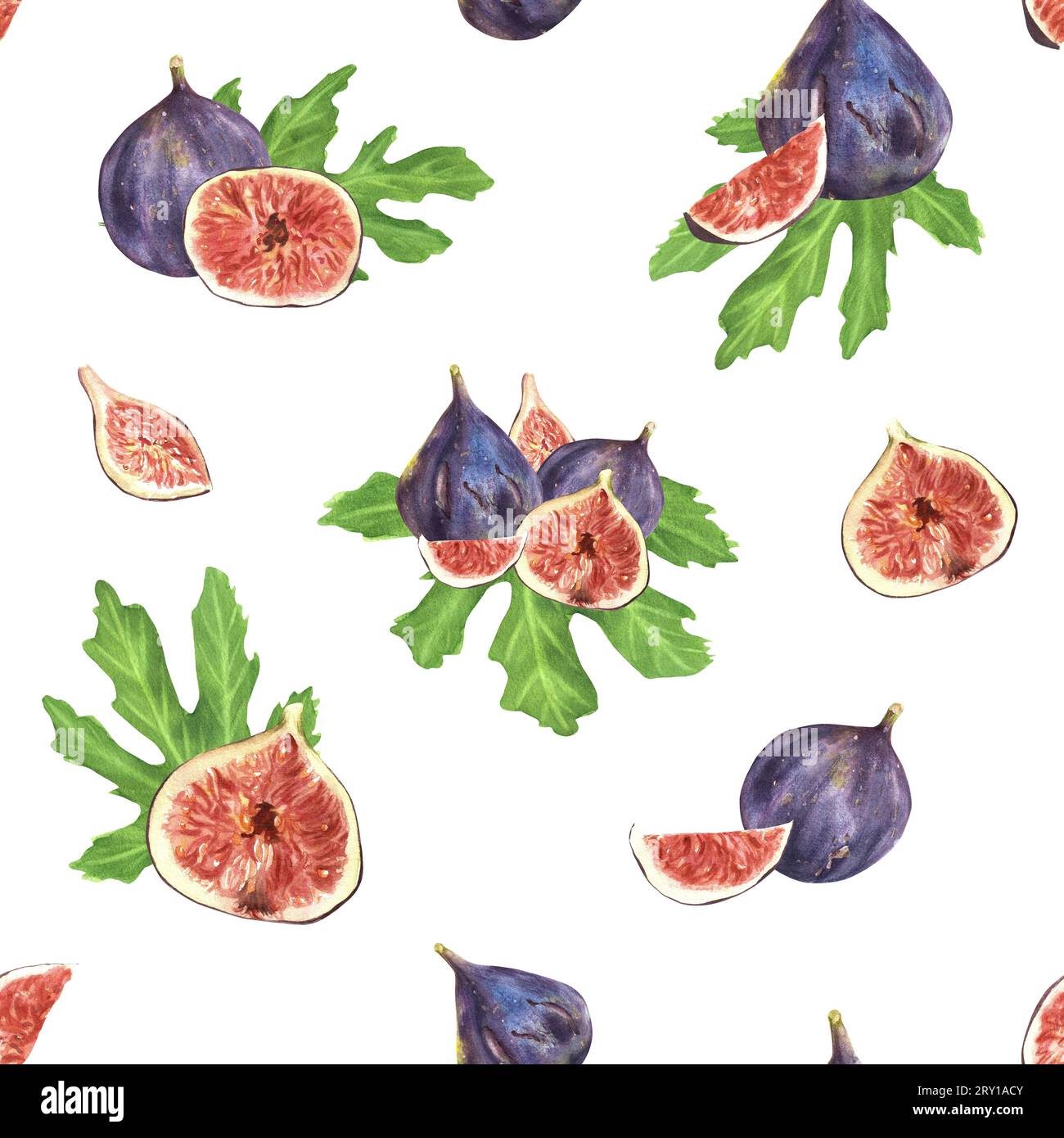 Seamless fruit pattern hi-res stock photography and images - Alamy