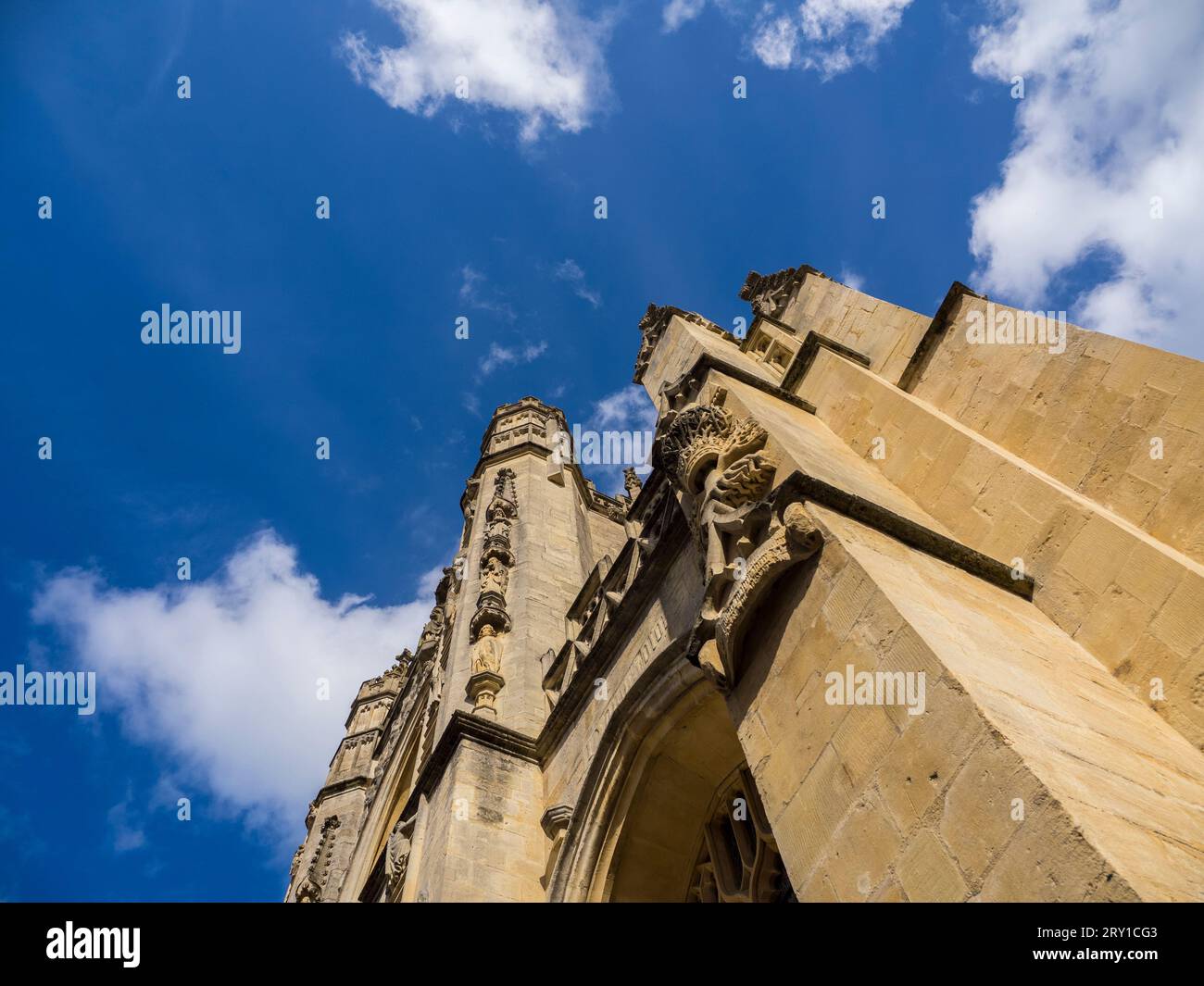 Saints and Jacobs Ladder, on the Outside of Bath Abbey, Bath Abbey ...