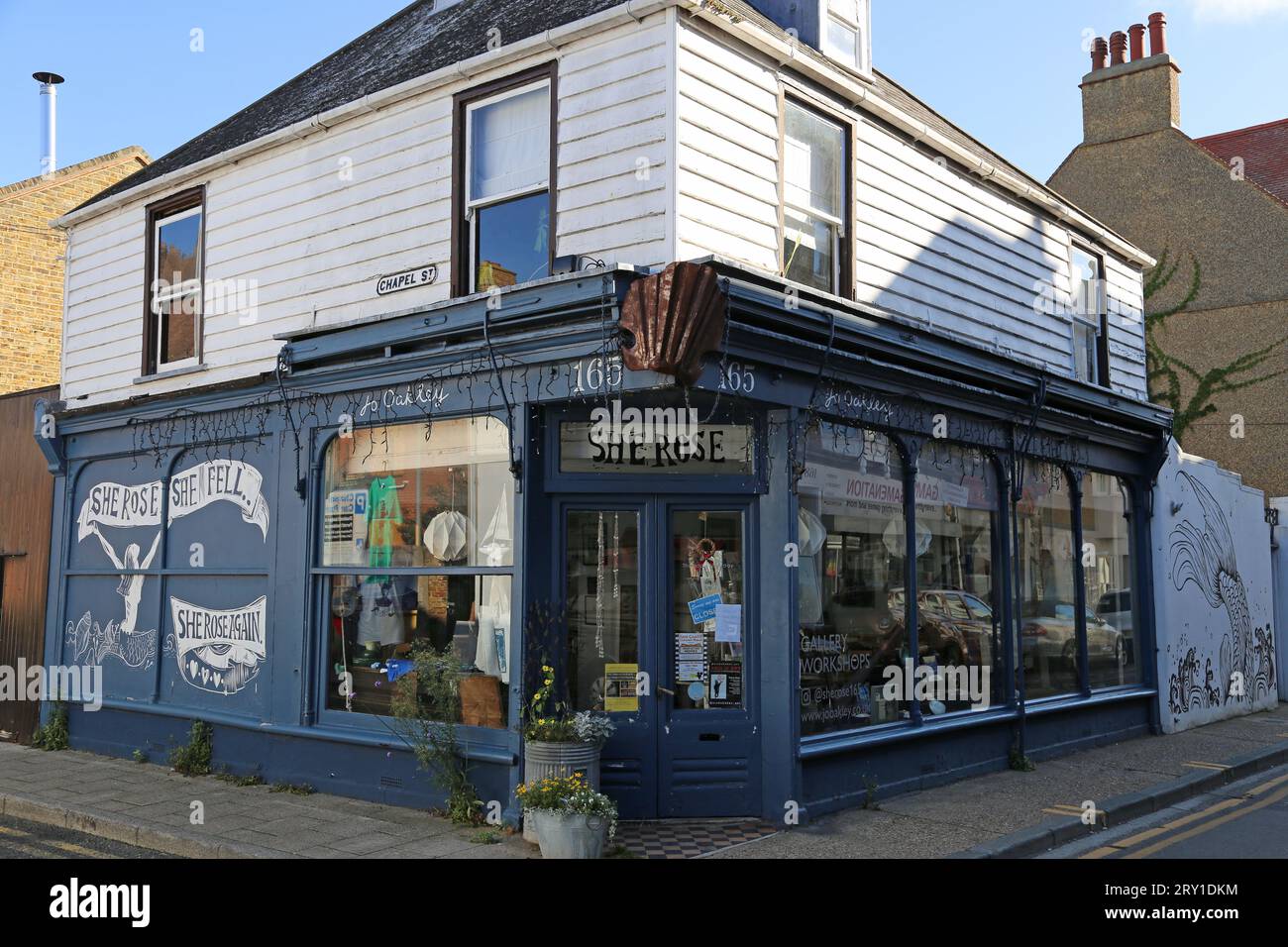 Jo Oakley 'She Rose' gallery and workshop, Mortimer Street, Herne Bay, Kent, England, Great Britain, United Kingdom, UK, Europe Stock Photo
